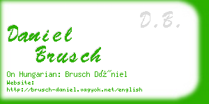 daniel brusch business card